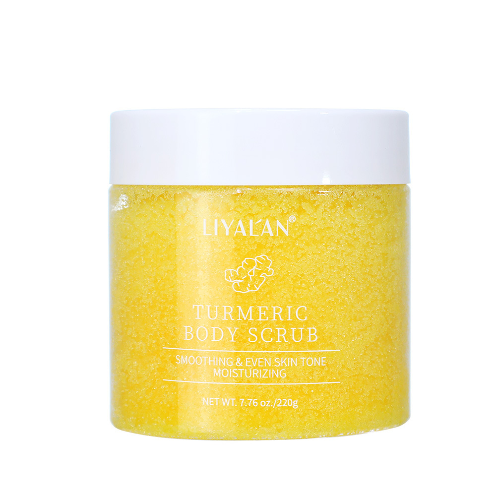 Cross-Border Turmeric Radiant Scrub 7.8oz Cleansing, Softening Cuticles and Soft Skin Spa Care Body Scrub
