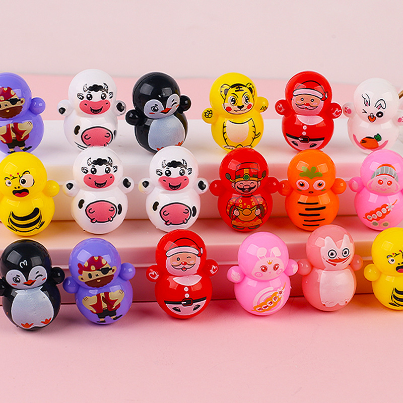 Internet Celebrity Popular Cartoon Mini Tumbler Kindergarten Children Desktop Educational Toys Street Stall Hot Selling Gifts Wholesale