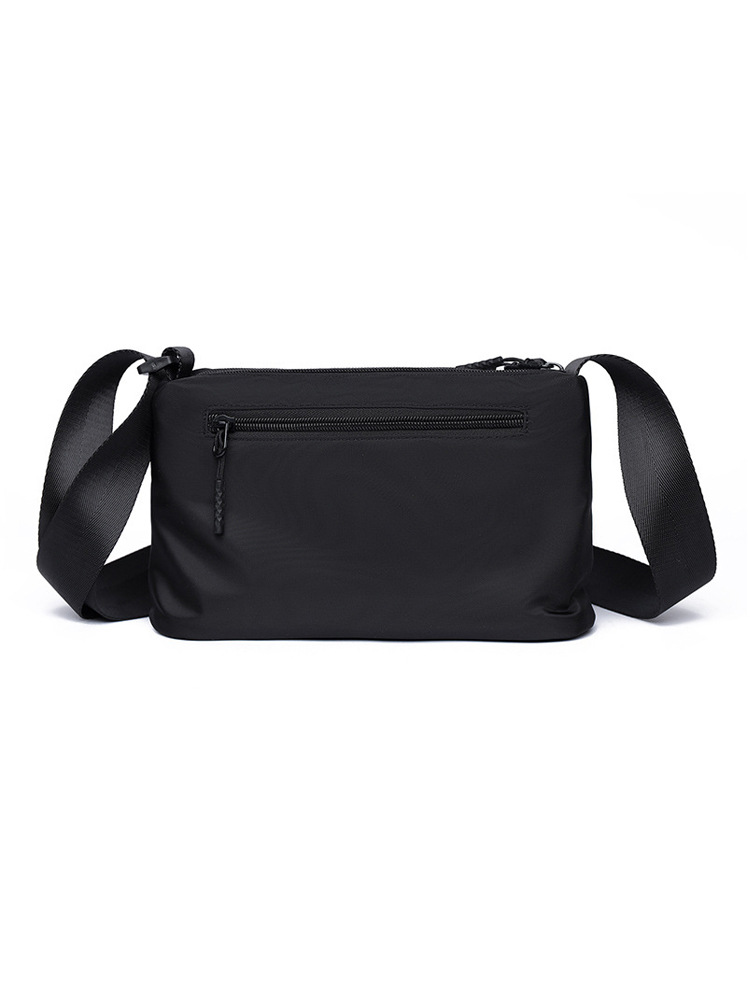 Men's Leather Film Messenger Bag Trend 2025 New Nylon Bag Student Casual Shoulder Bag Fashion Men's Business Bag