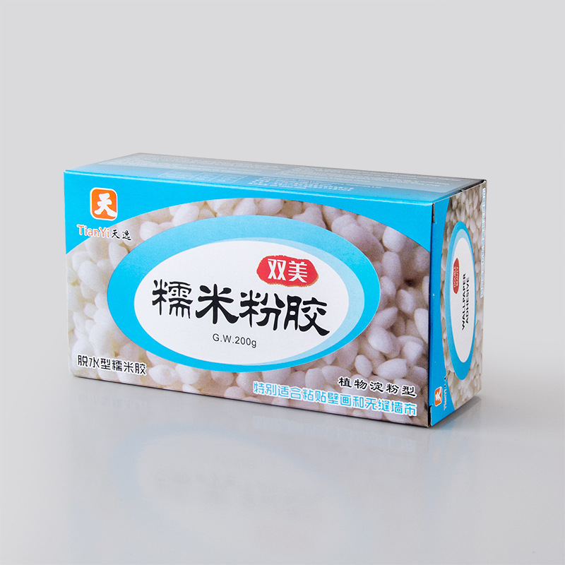 Dropshipping Double Beauty Dehydrated Glutinous Rice Glue Tianyi Wallpaper Wall Cloth Mural Glue Powder Glutinous Rice Glue Base Film Manufacturer