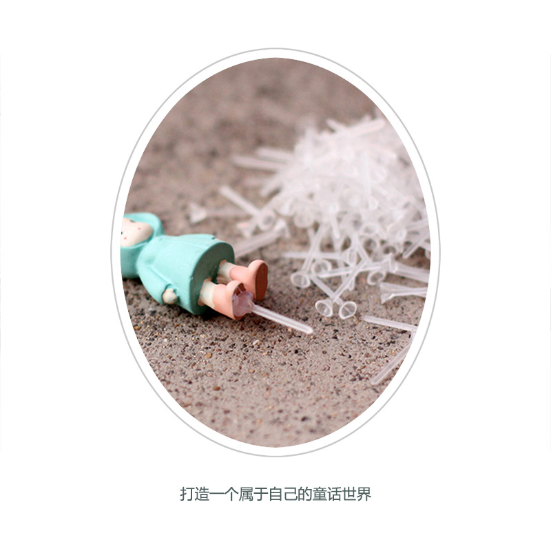 Moss micro landscape doll fixed needle stick DIY material glass bottle decoration bottom small foot plug-in fixed needle