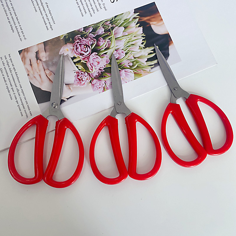 Красные ножницы, бытовые ножницы для бумаги, офисные ножницы, канцелярские ножницы, оптовая продажа
