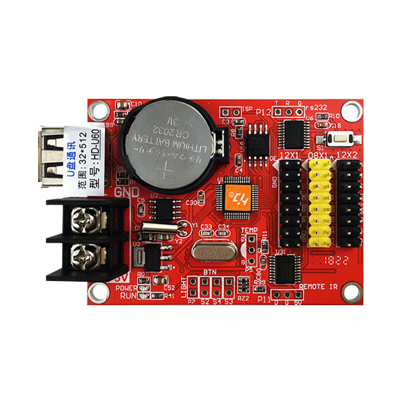 Grayscale Technology HD-U60 Single and DoUble Color LED Display OUtdoor Rolling Word Screen Billboard U Disk Control Card