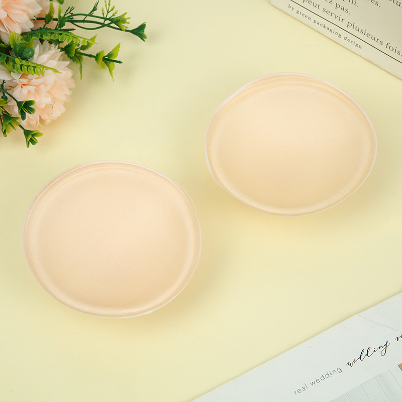 Factory direct supply sponge round cup bra pad chest pad insert underwear Cup sponge pad replacement lining hard Cotton