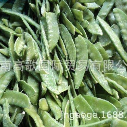 Производитель предлагает быстрозамороженные снежные горохи, долгосрочная поставка