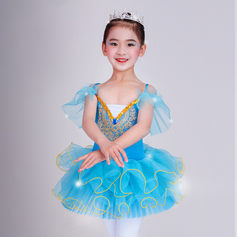 New Ballet Costumes for Girls, Tutu, Suspender Gauze Skirt, Kidsren's Tutu Skirt, Little Swan Dance Tutu Cloud