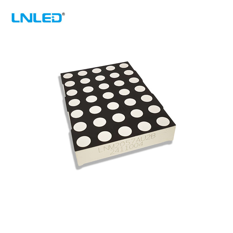 5*7 Round Dot Matrix Lon Led Energy-Saving Two-Color Digital Dot Matrix Screen 2057