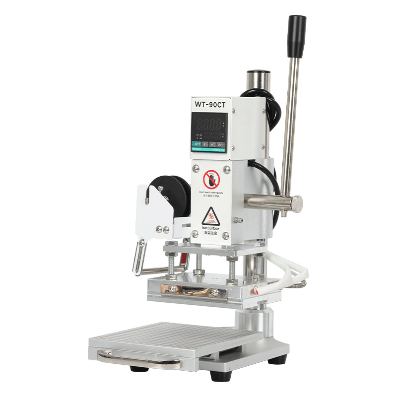 WT-90CT-T Slot Manual Hot Stamping Machine Hot Stamping Leather Imprinting Machine Hot Stamping Embossing Machine Copper Mold Motile Dual Use
