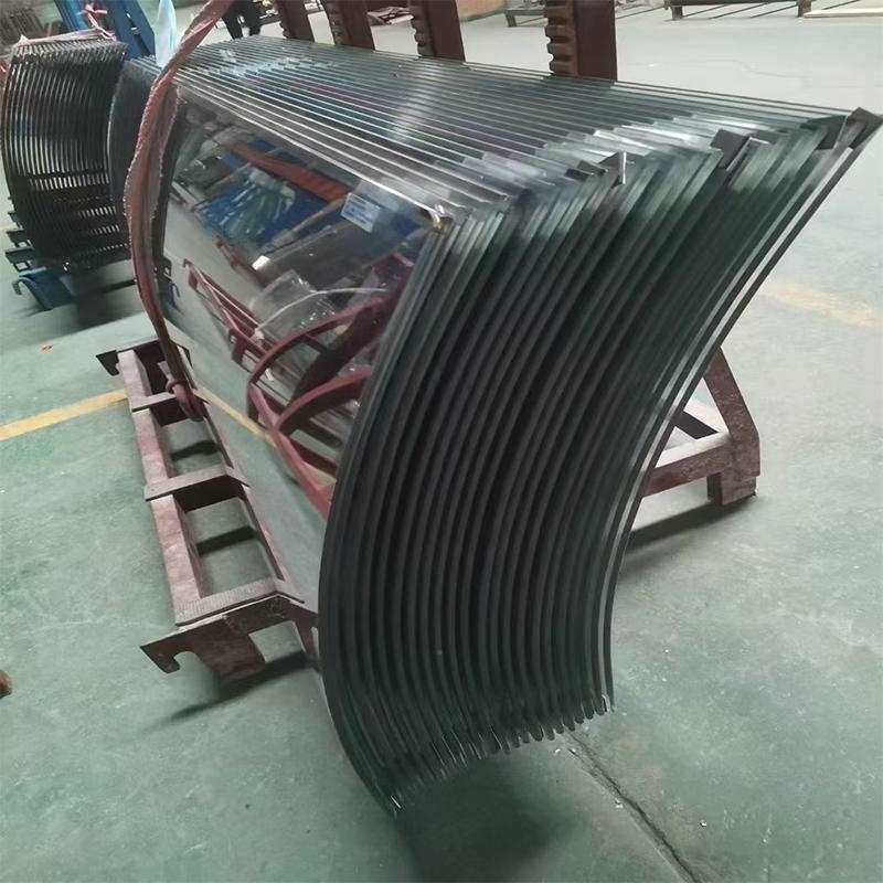 Изогнутое стекло, изогнутая сталь, ламинированный полый изогнутый профиль, закаленная спиральная лестница, перила, перегородка