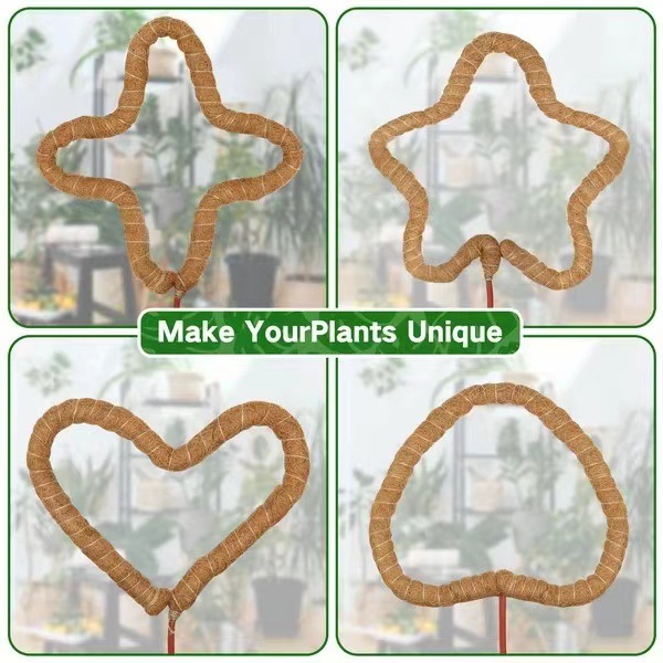 Manufacturer Wholesale DIY Modeling Bendable Plant Climbing Coconut Palm Stick Deformable Climbing Column Green Radish Climbing