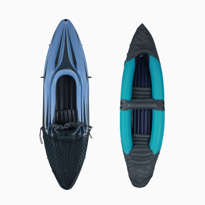Outdoor Kayak Folding Inflatable Rubber Boat Set Assault Boat Adventure Single and Double Canoe Water Fishing Boat
