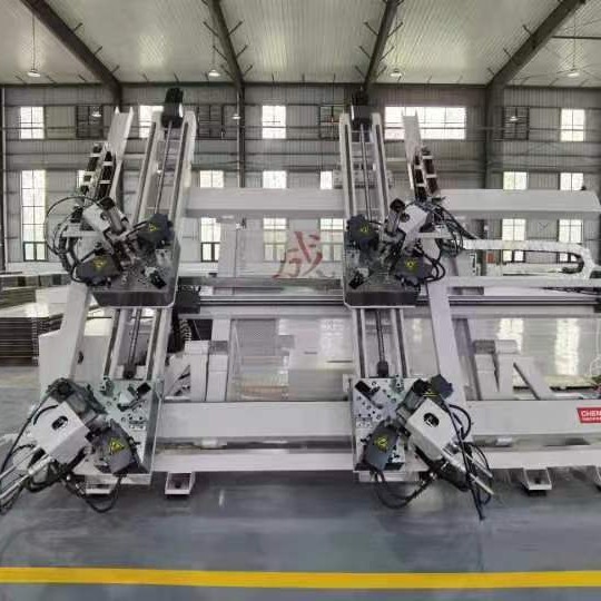 Broken Bridge Aluminum Cnc Four-Head Corner Machine Aluminum Alloy Door and Window Corner Extrusion Machine Single-Head Digital Knife Adjustment Corner Machine