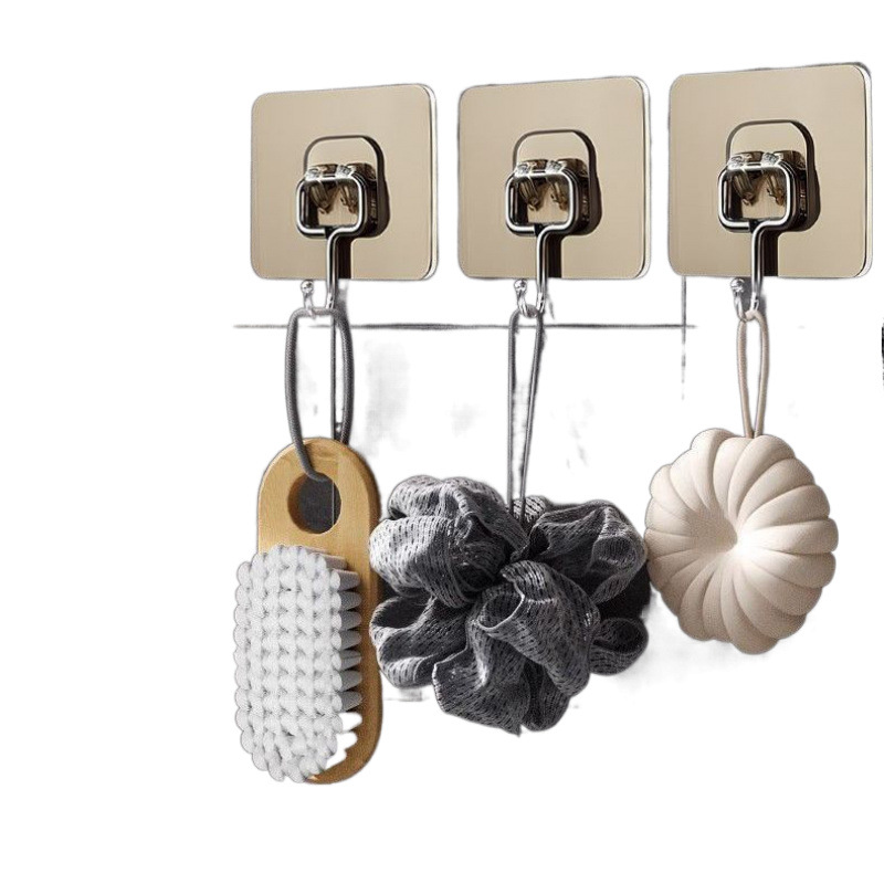 Stainless Steel Enlarged Hook Wall Self-Adhesive Strong Punch-Free Kitchen Dormitory