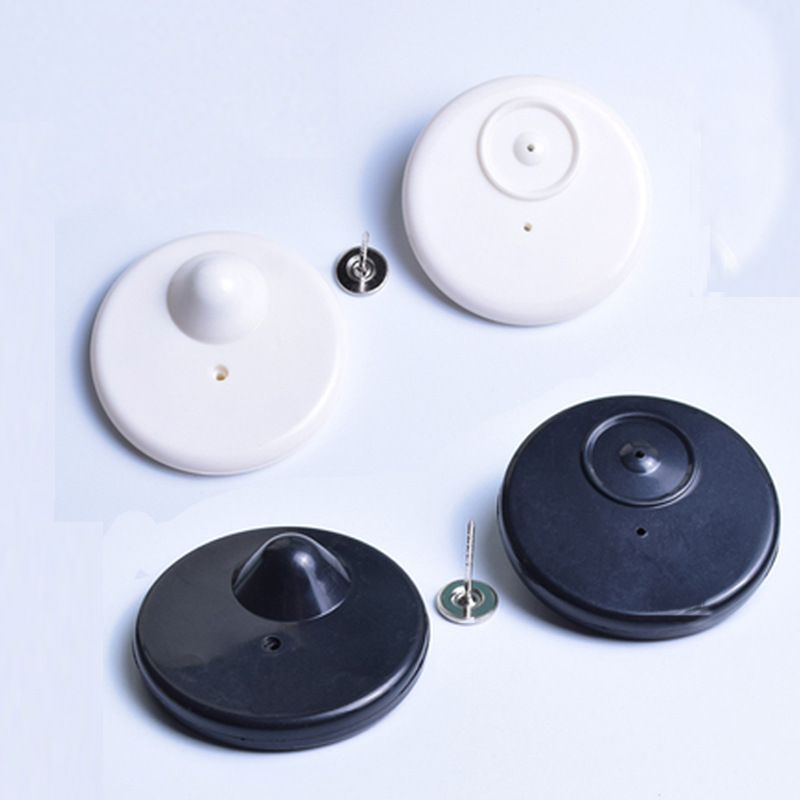 Radio frequency eccentric round anti-theft magnetic buckle clothing anti-theft buckle 8.2MHz radio frequency round hard tag clothing shoe hat nail buckle