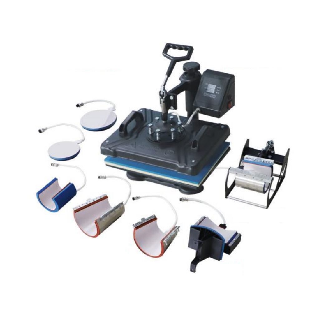 Brand New Eight-In-One Multi-Function Intelligent Temperature Control All-In-One Hot Stamping Machine Hot Stamping Cup Hat Clothes Plate Heat Press Machine