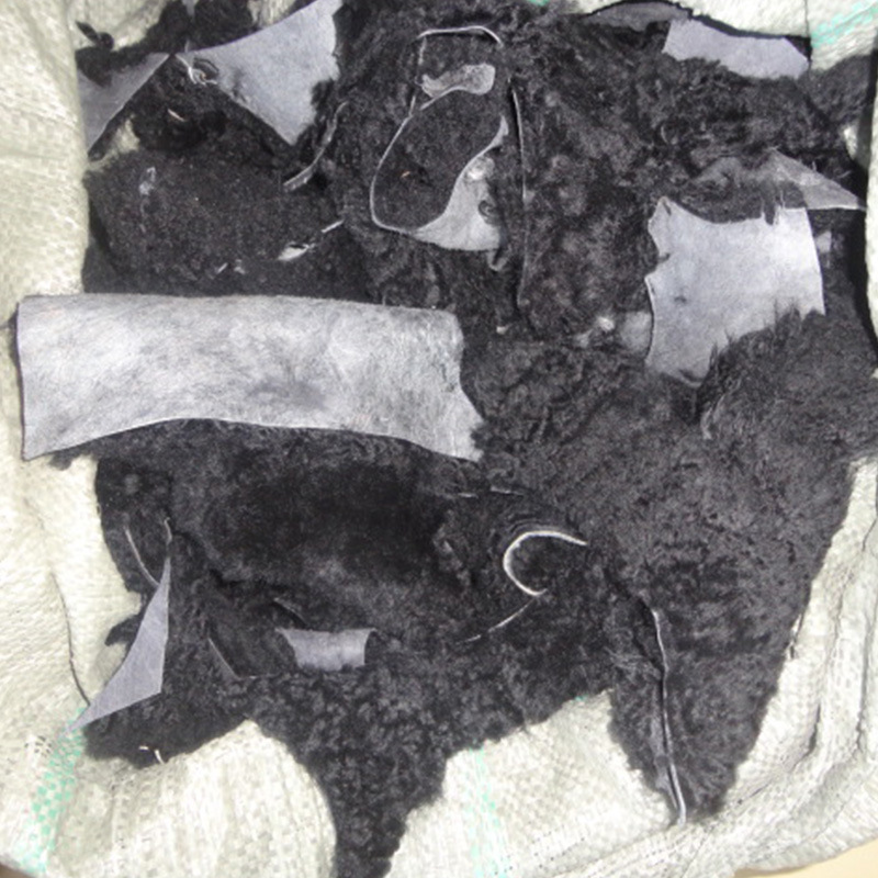 Supply of B-Grade 3~5-Finger Goatskin Blocks, Colorfuled Sheep Sheared Suede Scraps, Fur Integrated Edge Materials, DIY Handmade Accessories