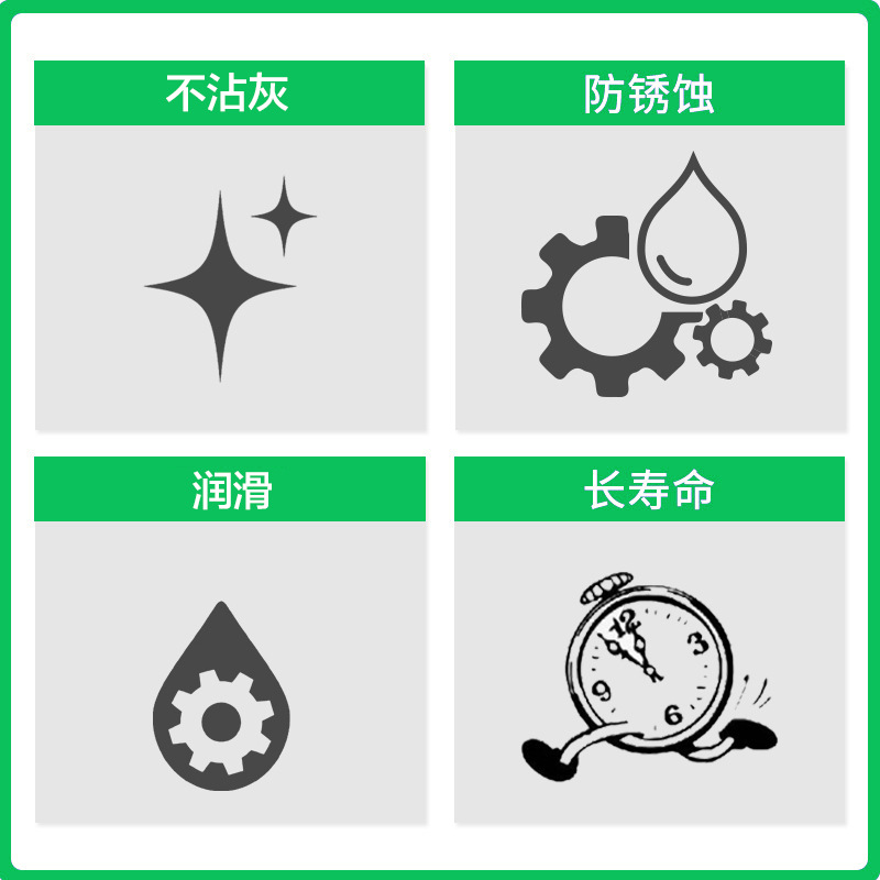 Chain oil dry wax Teflon non-stick ash dust-proof road mountain bike tooth plate chain flywheel lubrication