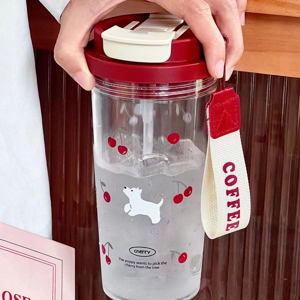 Чаша со соломинкой для студентов, большая емкость, портативная