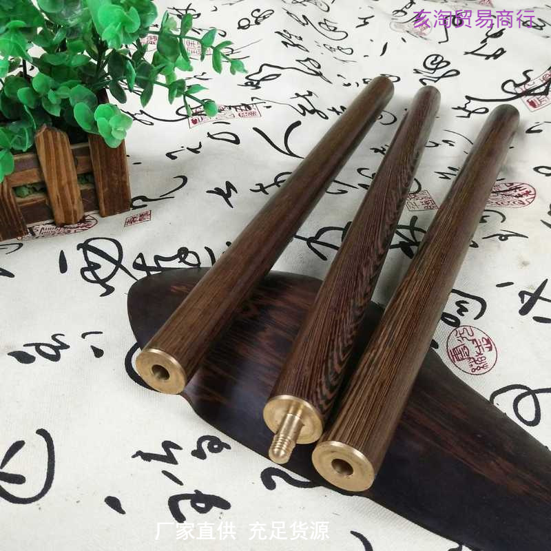 Chicken Wing Wood Fitness Qigong Tai Chi Health Preservation Stick Folding Martial Arts Stick Stitching Three-in-One Solid Wood Whiplash Combination Durable