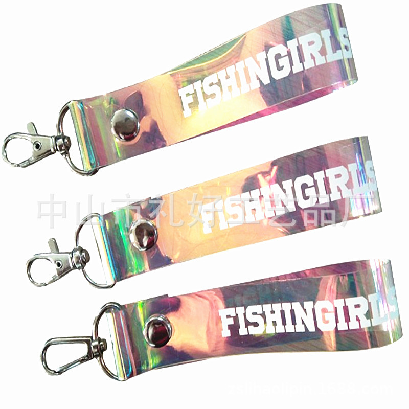 Customized Laser Mobile Phone Chain Pvc Mobile Phone Lanyard with Pictures, Colorful Mobile Phone Pendant, Laser Wrist Strap, Mobile Phone Lanyard