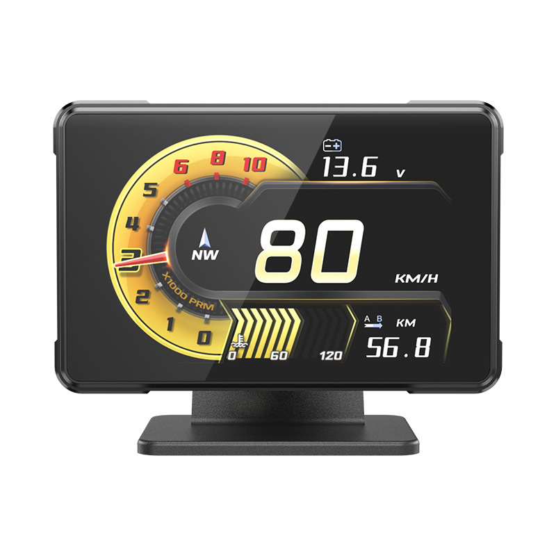 Self-Contained Anping Display Hud Head-Up Display Full Lcd Obd Instrument Modified Tablet Design Simple and Stylish A91