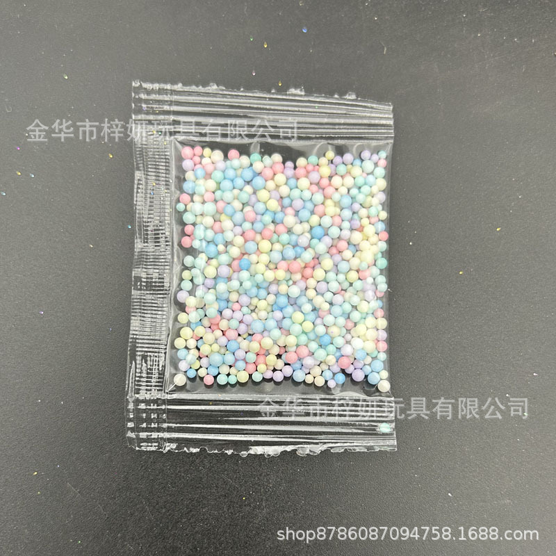 0.3g bag foam ball color round foam small package styrofoam foam particles diy slime foam particles