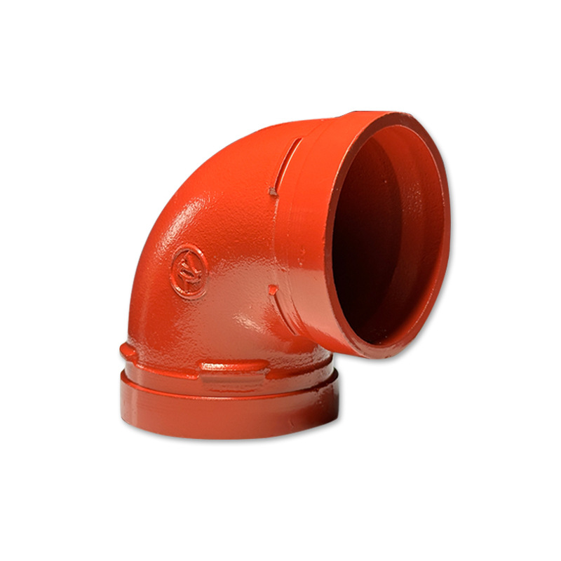 Fire-Fighting Trench Pipe Fittings 90-Degree Elbow Special National Standard Connector for Water Supply and Drainage Made of Ductile Iron