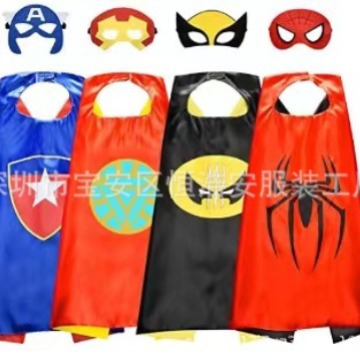 Children's Pirate Costume Anime Mask Costume Halloween Cloak Children's Cosplay Performance Party Cloak