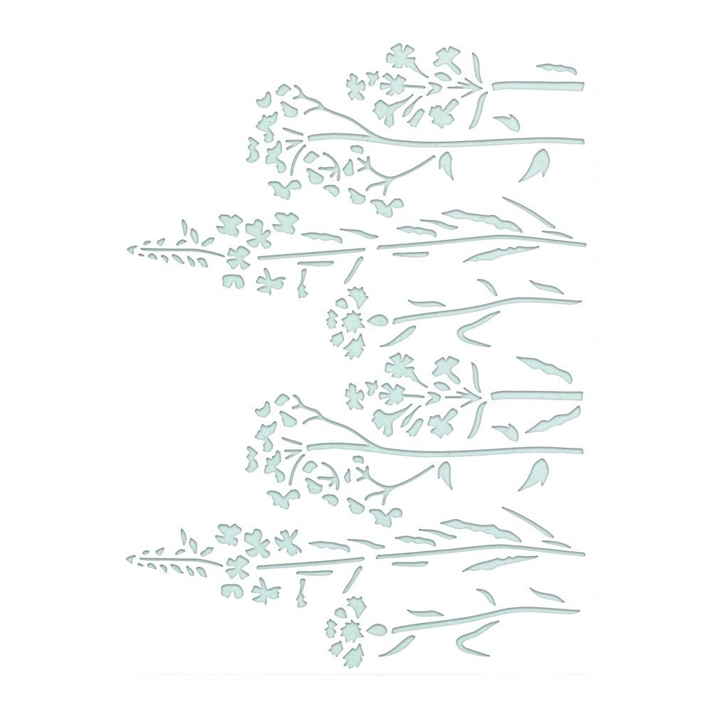 Flowers stencil cross-border hot DIY painting hollow template suit wall painting spray masking decorative template