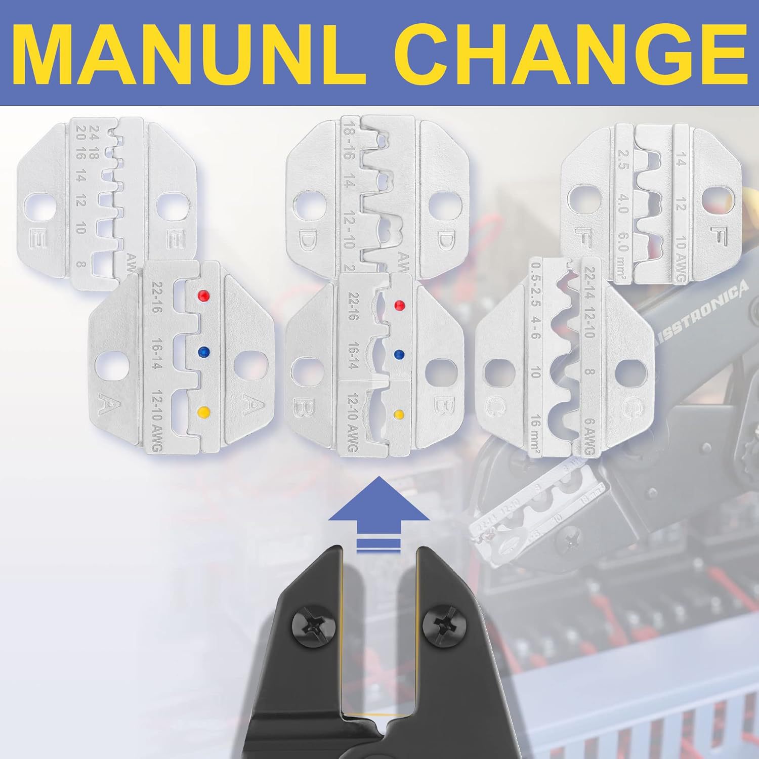 Haisstronica 6-Teiliges Crimpwerkzeug-Set – Ratschen-Cr