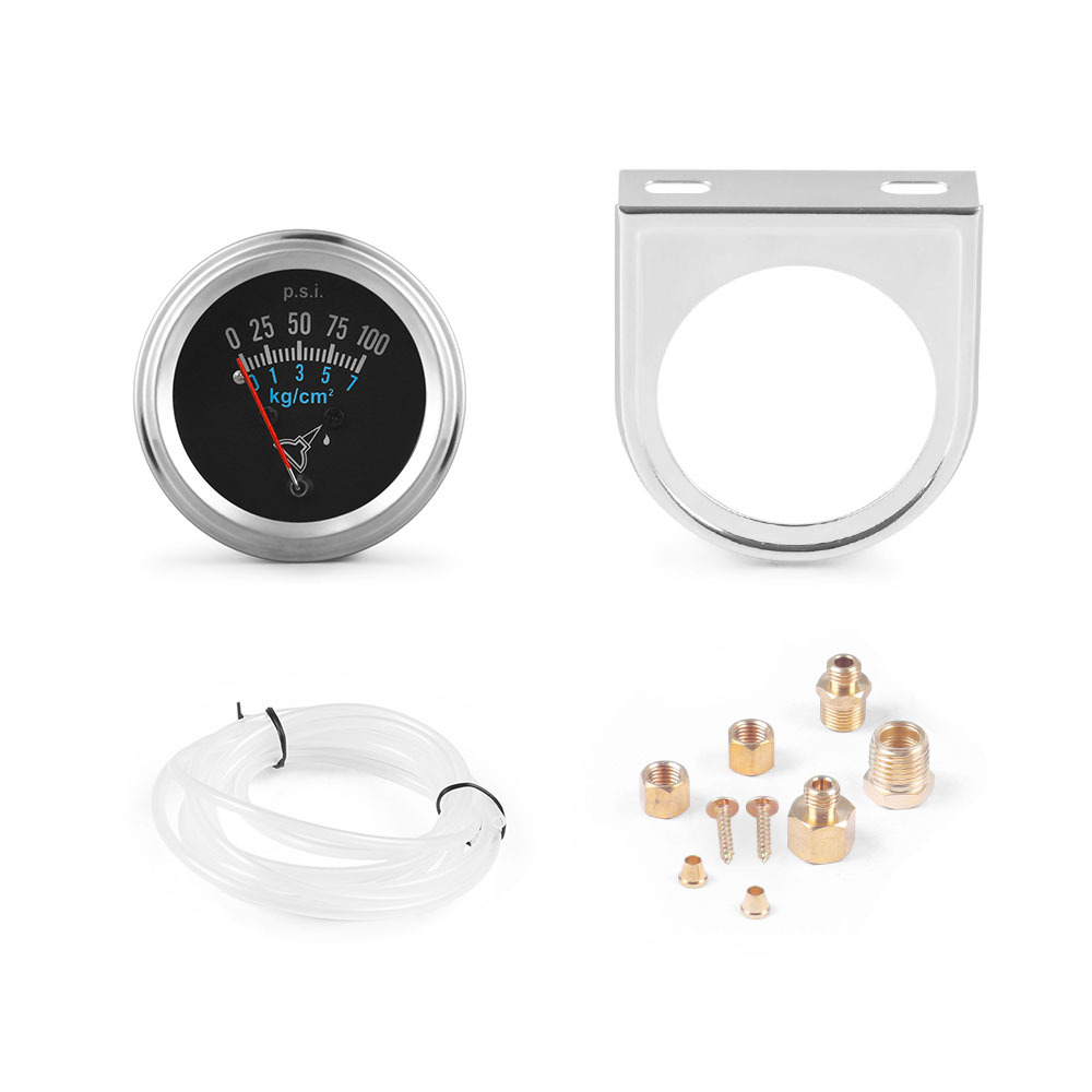 2 inch 52mm mechanical oil pressure gauge 0-100PSI/1-7KG