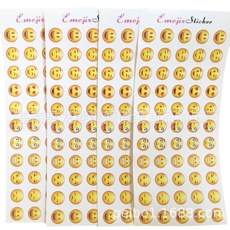 Emoji Stickers Horizontal Emoji Stickers DIY Hand Account Diary Decorative Emoji Stickers Wholesale in Bulk