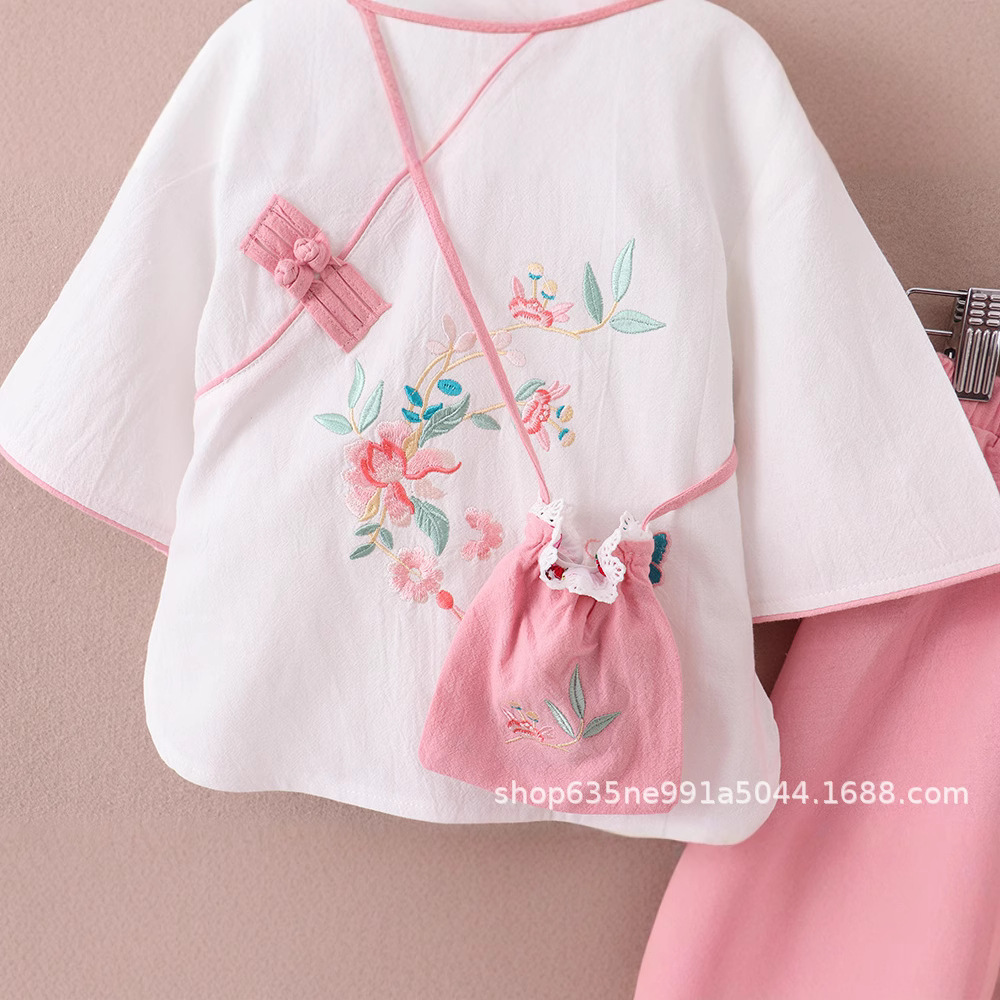 Children's antique Hanfu 3 suit 2025 spring and summer Chinese style boys and girls performance clothing Tang suit performance clothing wholesale