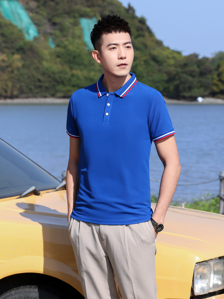 Amedee Ozenfant AMD1101 catering overalls polo shirt short sleeve summer T-shirt with LOGO printing