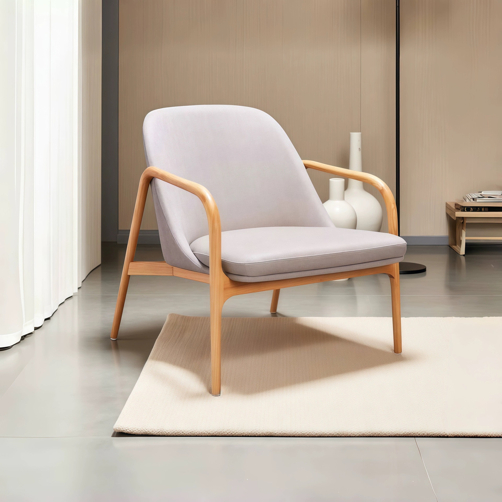 Скандинавское кресло для отдыха, одиночное кресло для гостиной, диван для приемной, стильный диван для всех сезонов