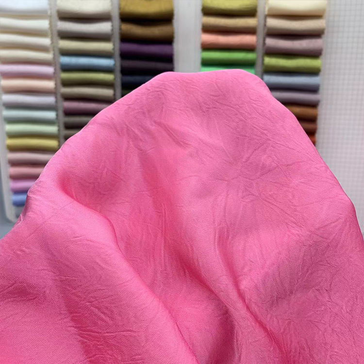 New Woven Acetate Hand-grabbed Flower Acetate Satin Grappled Flower New Modern Women's Dress Cheongsam Han Dynasty Fabric