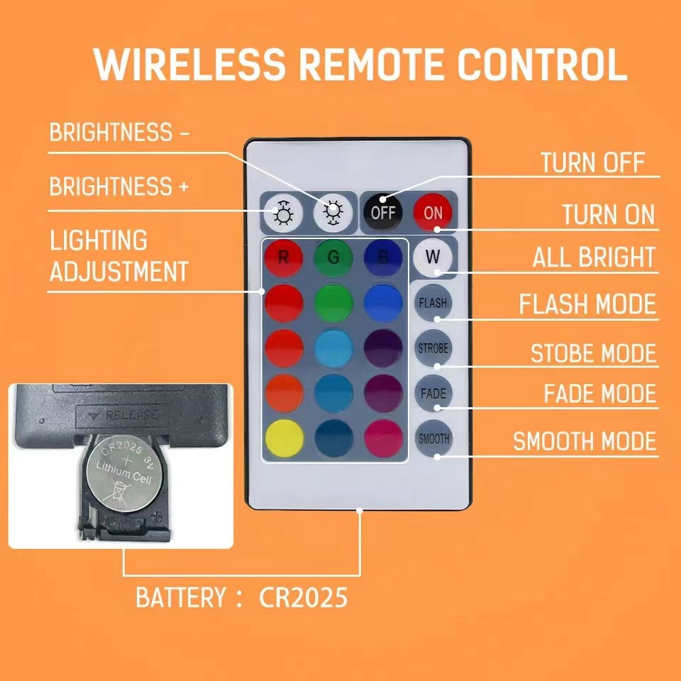 Cross-Border Indoor 110V Outdoor Floodlight with Remote Control Plug 50W Led Rgb Floodlight 220V Colorful Dimming
