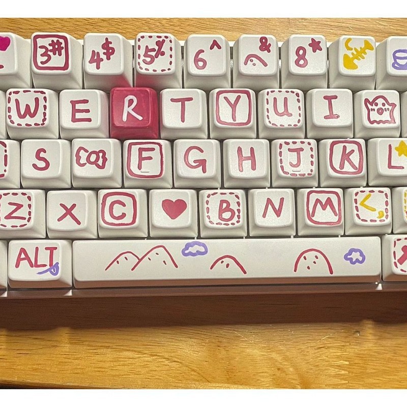 Apple Notebook Keyboard Color Keyboard Painted Printing Cute Computer Keyboard Film Suitable for Waterproof Inkjet Printing