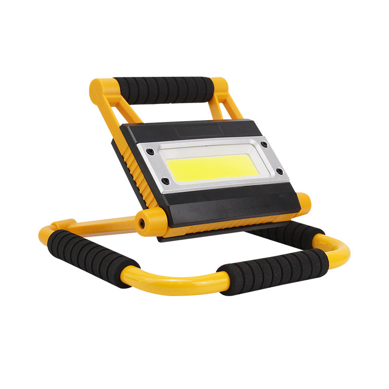 20W Foldable 360-Degree Cob Work Light with Integrated Charging and Discharging, Portable Outdoor Lithium Battery for Camping