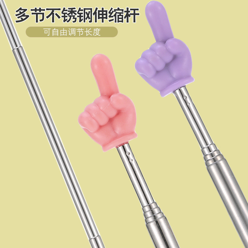 Retractable Finger Reading Stick Reading Finger Retractable Point Reading Stick Point Reading Teaching Aware Pointer Teaching Stick for Teachers