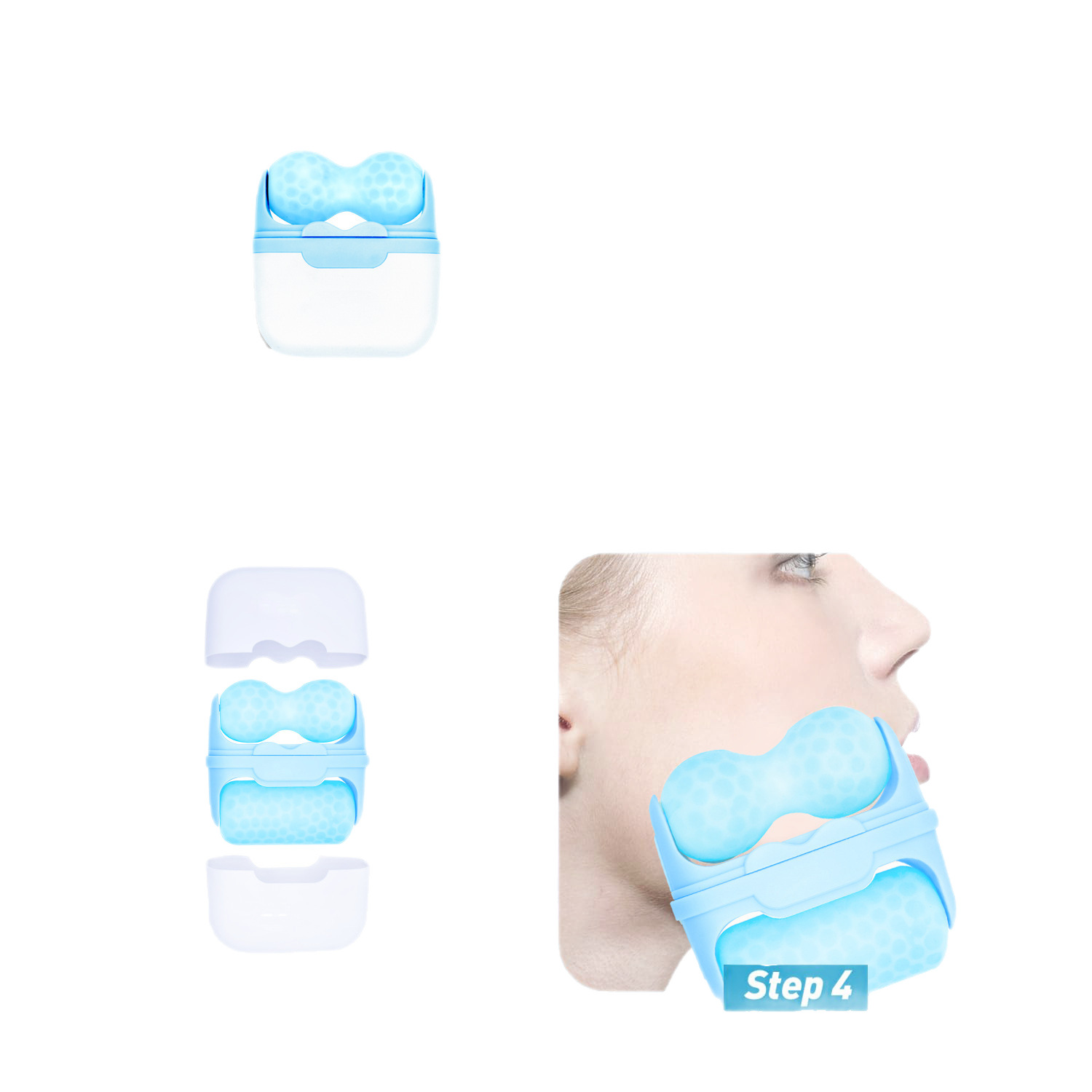 Ice Massage Ice Roller 2ni1 Double-headed Ice Roller 2-in-1 Micro-needle Postoperative Ice Compress to Eliminate Redness and Bloating Ice Physical Redness