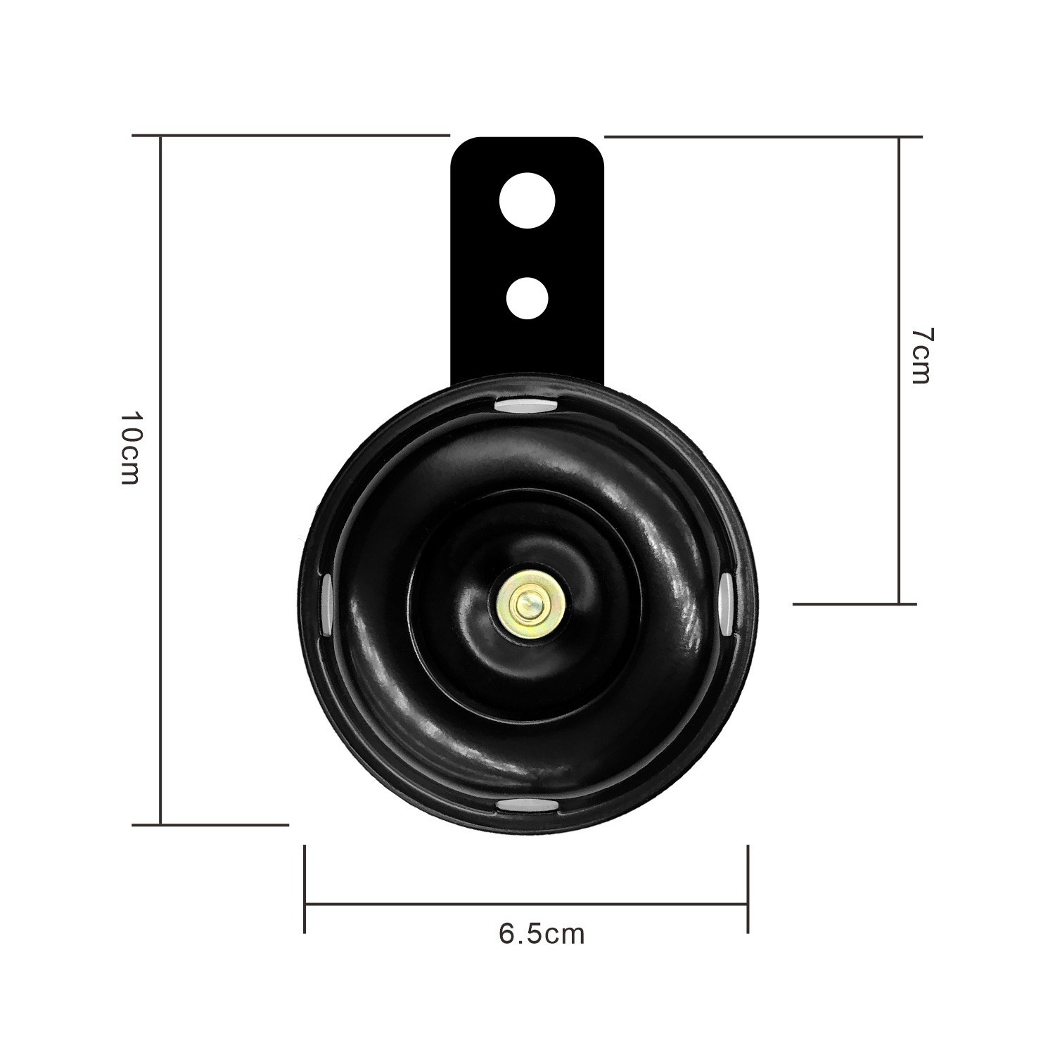 Motorcycle electric car high-pitched horn battery car cross-border electric horn single 12V to 60V Black small basin special sale