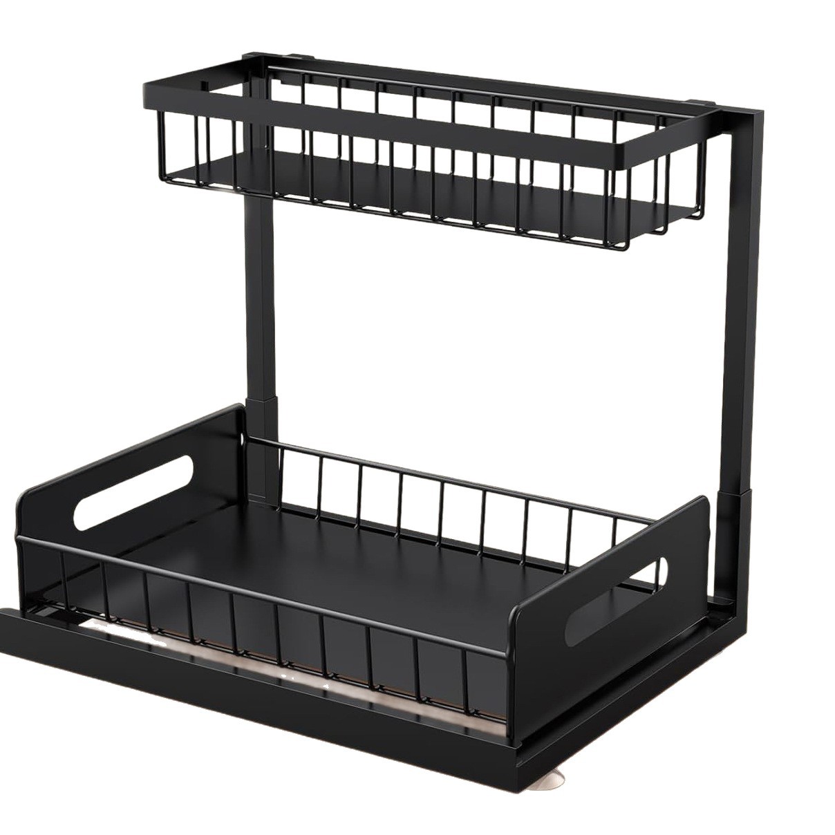 Cross-Border Kitchen Pull-Out Storage Rack under Sink Storage Rack Cabinet Countertop Spice Drawer Storage Rack