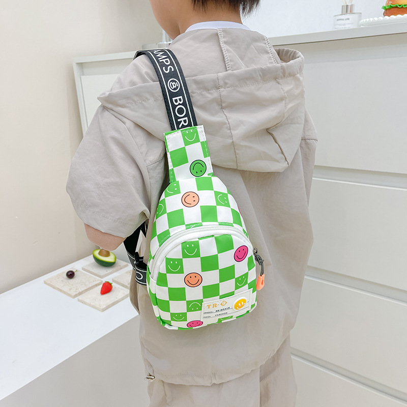Summer New Children's Bags, Fashionable and Cute Boys and Girls Chest Bags, Casual and Lightweight Little Girls' Shoulder Cross-Body Bags