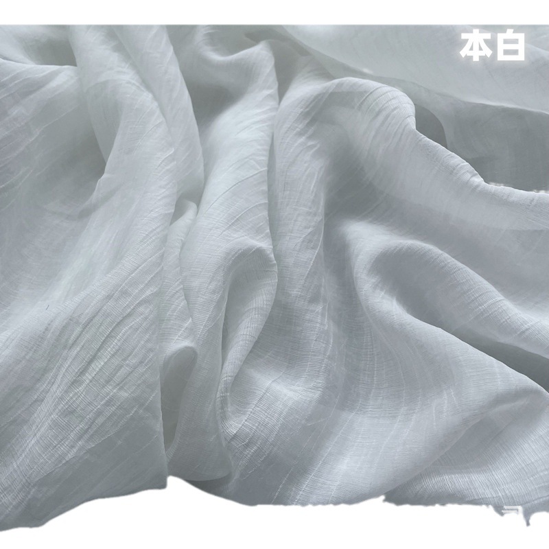 Artificial linen tencel fabric soft fairy wrinkle dress Hanfu skin-friendly breathable women's lyocell fabric