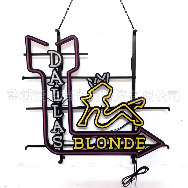 Golf PVC neon billboard restaurant mall sign logo creative advertising signs