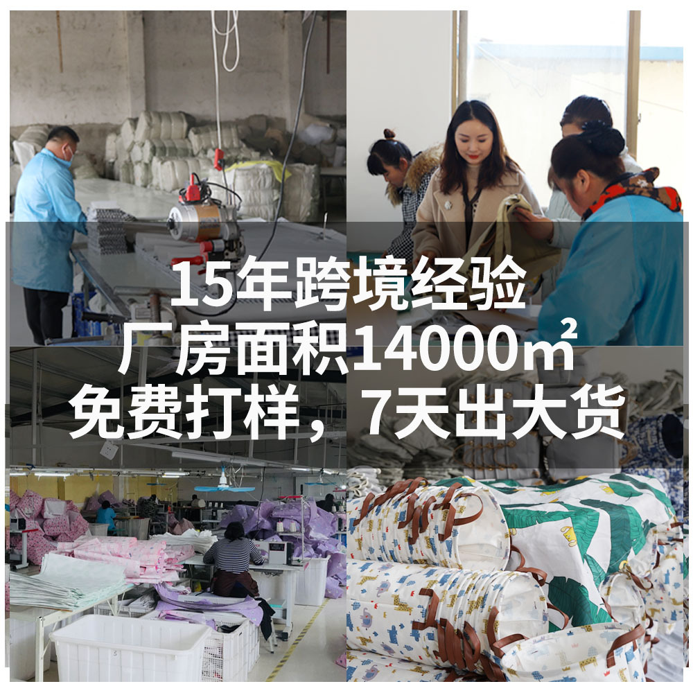 Cross-border foreign trade bedside bathroom wall-mounted storage bag cotton and linen fabric storage bag student dormitory storage hanging bag