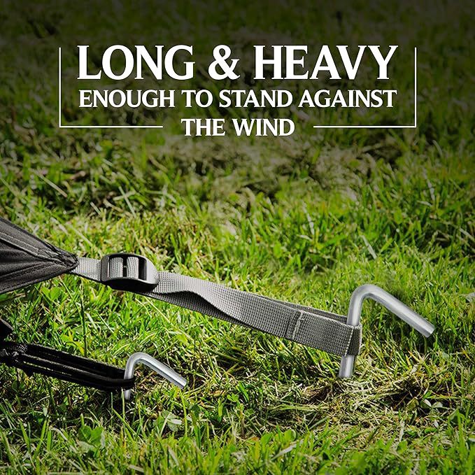 Factory tent ground nail 7-shaped ground nail question mark ground nail tent metal ground nail camping canopy ground nail aluminum ground nail