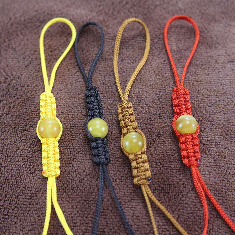 Оптовая веревка для чайника, веревка для крышки из пурпурного песка, имитация нефритовых бус, запасные части для чайной церемонии, все ручная работа