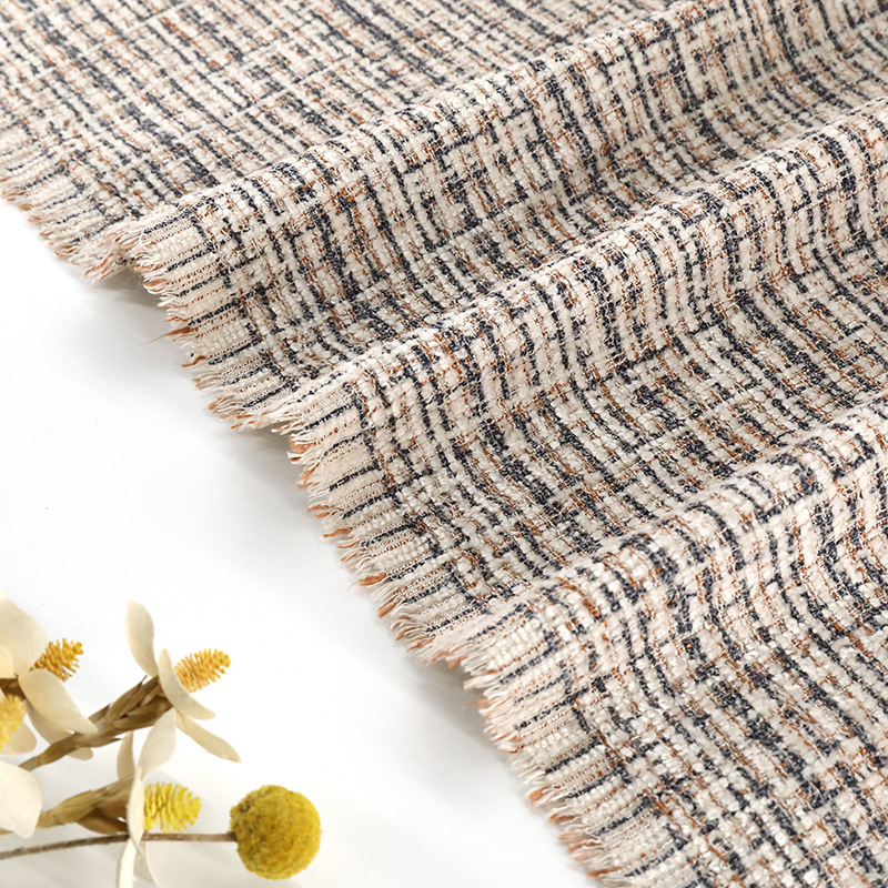 Image Small Chanel Style Fabric Woolen Clothing Available in Four Seasons Sticky Polyester Yang Clothing Fabric Fashion Clothing Cloth